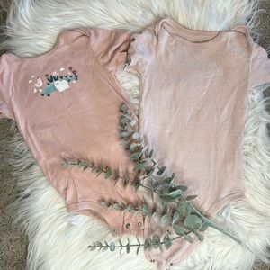 Mauve, pink, onesie set